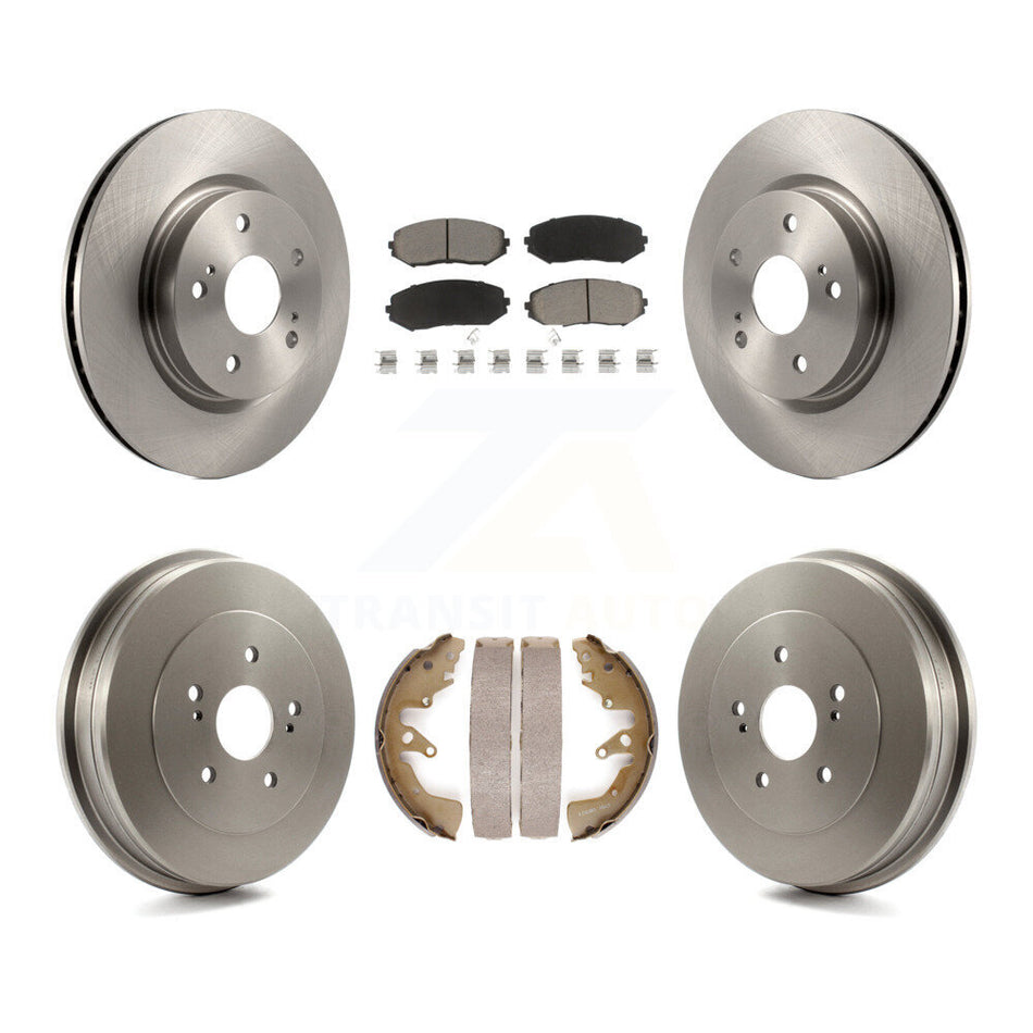 Front Rear Disc Brake Rotors Ceramic Pads And Drum Kit For 2006-2008 Suzuki Grand Vitara K8C-102592