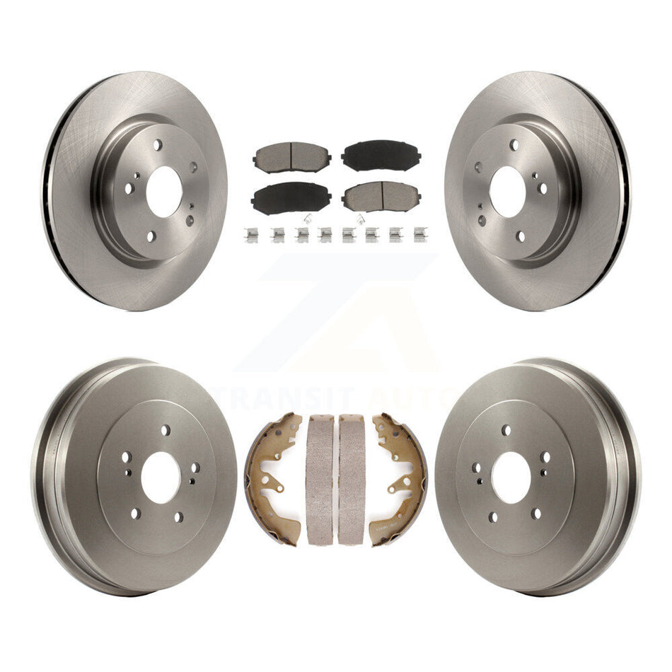 Front Rear Disc Brake Rotors Ceramic Pads And Drum Kit For 2006-2008 Suzuki Grand Vitara K8C-102592