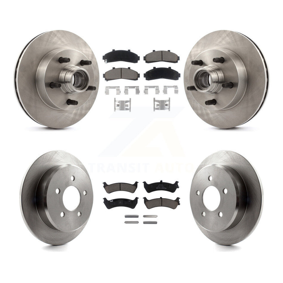 Front Rear Disc Brake Rotors And Ceramic Pads Kit For Ford Ranger With 261mm Diameter Rotor K8C-102631