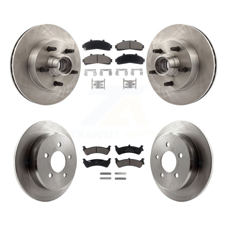 Front Rear Disc Brake Rotors And Ceramic Pads Kit For Ford Ranger With 261mm Diameter Rotor K8C-102631