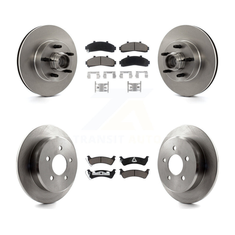 Front Rear Disc Brake Rotors And Ceramic Pads Kit For 2001 Ford Explorer RWD From 01 02 K8C-102633