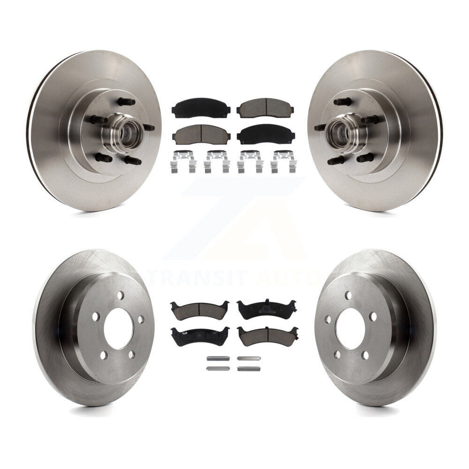 Front Rear Disc Brake Rotors And Ceramic Pads Kit For 2001 Ford Explorer Sport RWD K8C-102654