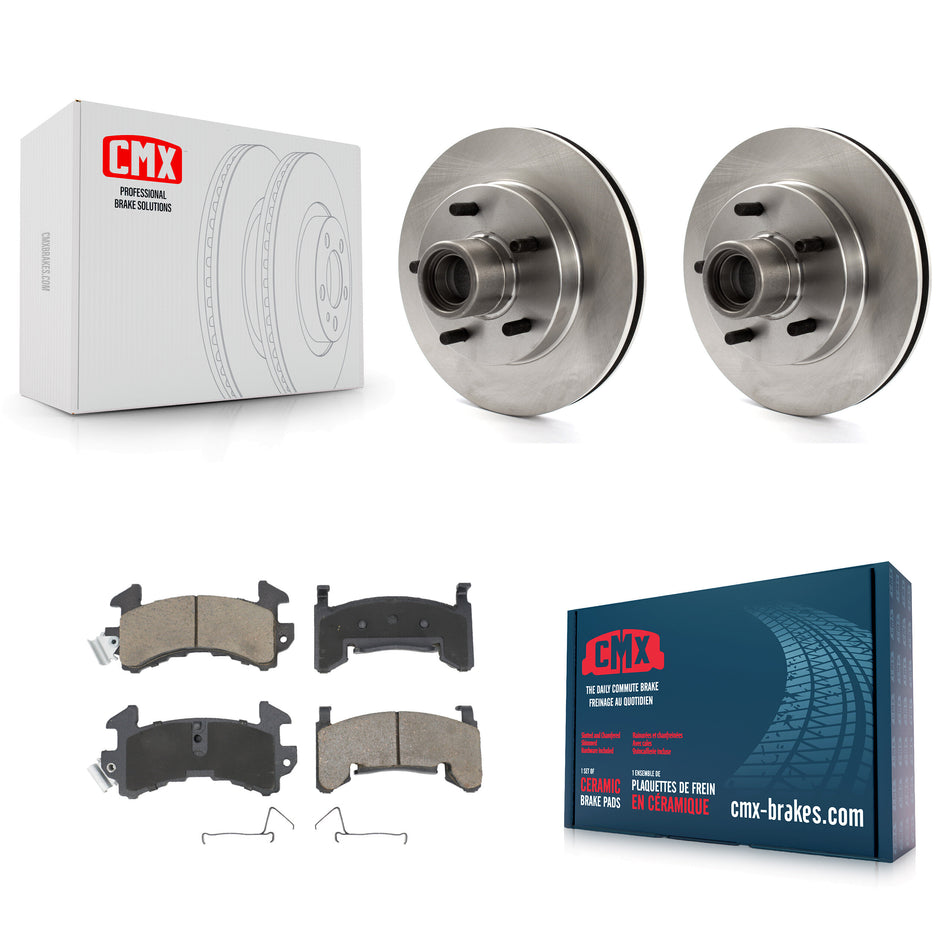 Front Disc Brake Rotors Hub Assembly And Ceramic Pads Kit For Chevrolet S10 GMC Sonoma Blazer Jimmy Isuzu Hombre S15 K8C-102671