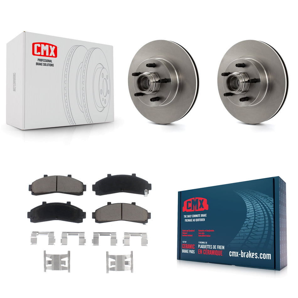 Front Disc Brake Rotors Hub Assembly And Ceramic Pads Kit For Ford Ranger Explorer Mercury Mountaineer Mazda B3000 B2500 B4000 B2300 K8C-102683