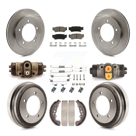 Front Rear Brake Rotor Ceramic Pad And Drum Kit (9Pc) For Chevrolet Tracker Suzuki Vitara K8C-102794
