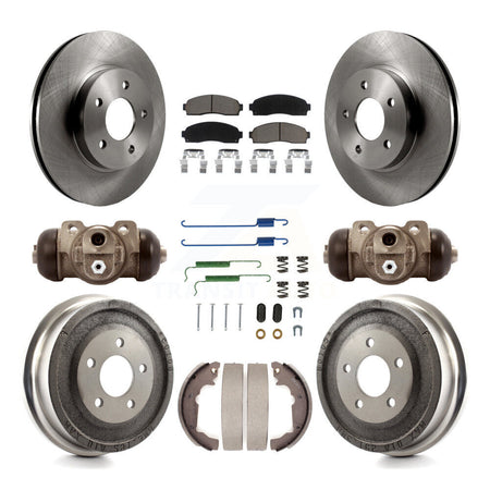 Front Rear Disc Brake Rotor Ceramic Pad & Drum Kit (9Pc) For Chevrolet Equinox Saturn Vue K8C-102942
