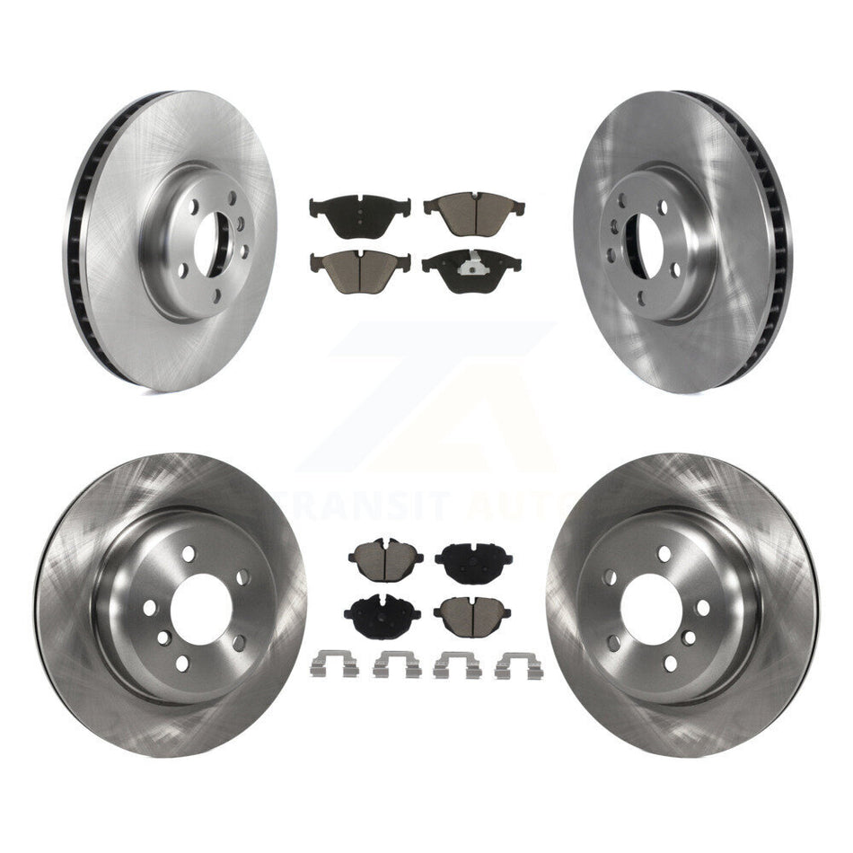 Front Rear Disc Brake Rotors And Ceramic Pads Kit (6Pc) For 2011-2013 BMW 535i With 330mm Diameter Rotor K8C-102981