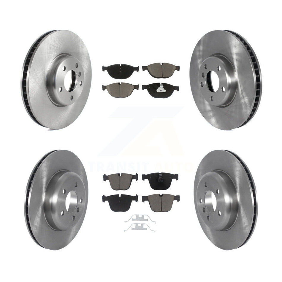 Front Rear Disc Brake Rotors And Ceramic Pads Kit (6Pc) For BMW 740Li 740i 535i GT xDrive ActiveHybrid 7 K8C-102983
