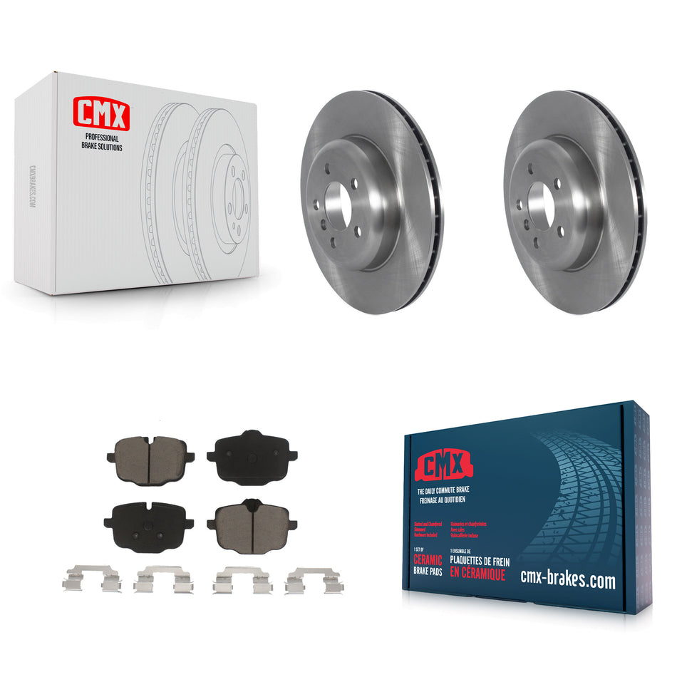 Rear Disc Brake Rotors And Ceramic Pads Kit For BMW 535i 550i xDrive 650i 640i Gran Coupe Alpina B6 K8C-103022