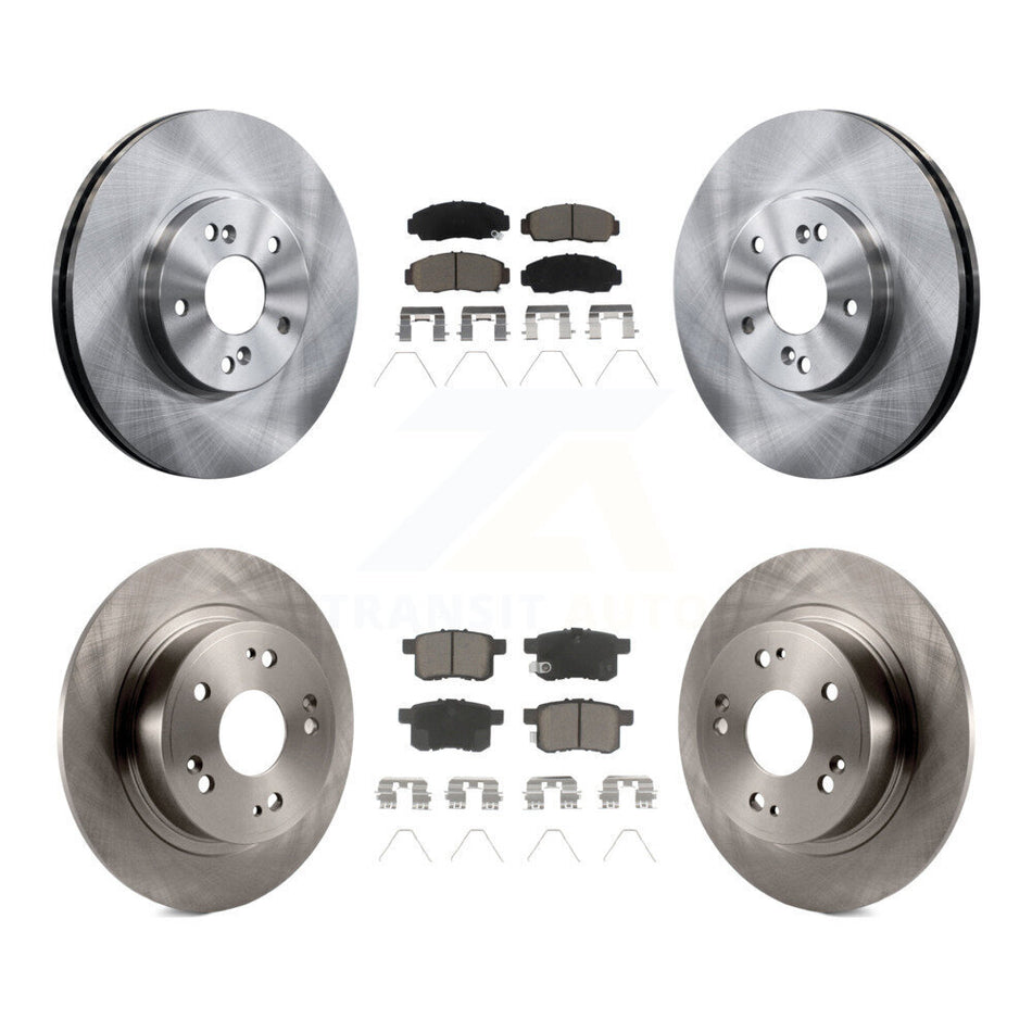 Front Rear Disc Brake Rotors And Ceramic Pads Kit For Honda Accord Acura TSX K8C-103031
