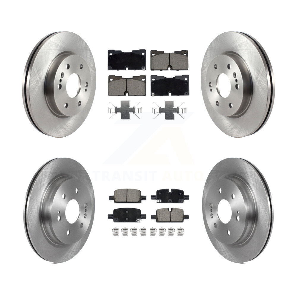 Front Rear Brake Rotor & Ceramic Pad Kit For Chevrolet GMC Silverado 1500 Sierra Yukon XL K8C-103041