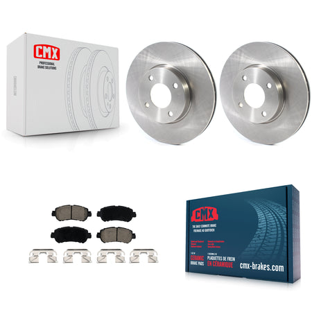 Front Disc Brake Rotors And Ceramic Pads Kit For Nissan Kicks Versa K8C-103085