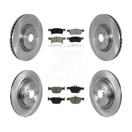 Front Rear Disc Brake Rotors And Ceramic Pads Kit For 2019-2024 Subaru Ascent K8C-103089