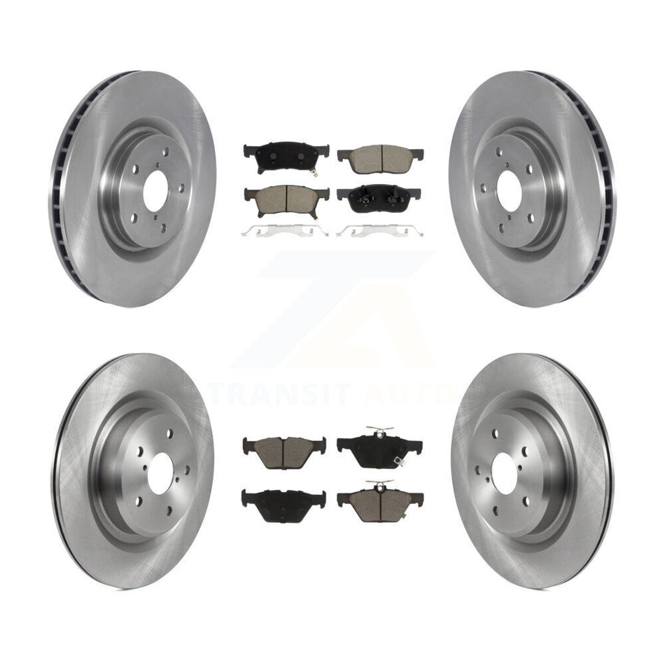 Front Rear Disc Brake Rotors And Ceramic Pads Kit For 2019-2024 Subaru Ascent K8C-103089