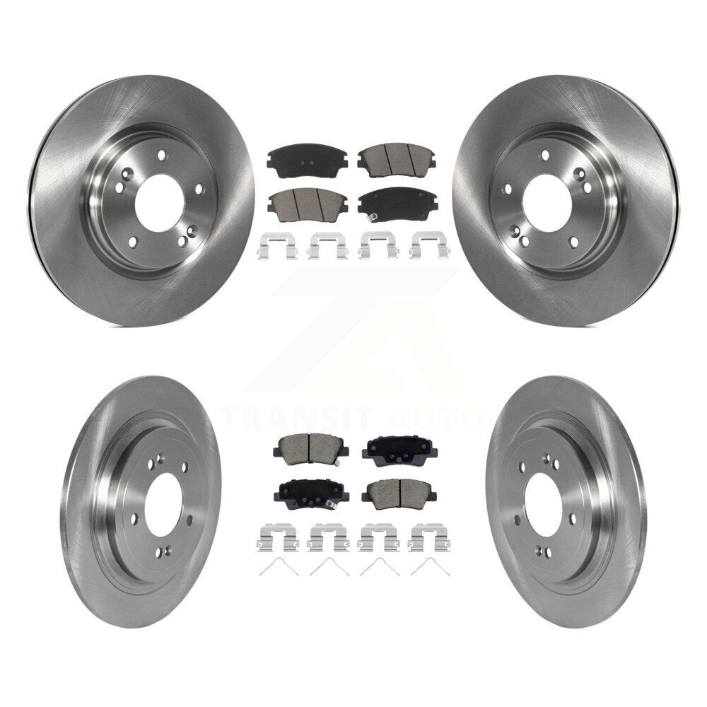 Front Rear Disc Brake Rotors And Ceramic Pads Kit For Kia Sportage Hyundai Tucson K8C-103092