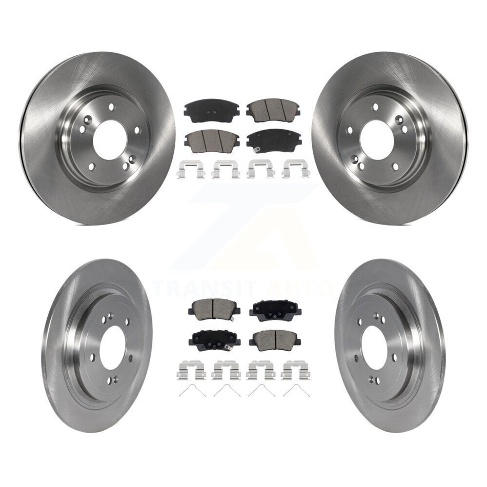 Front Rear Disc Brake Rotors And Ceramic Pads Kit For Kia Sportage Hyundai Tucson K8C-103092