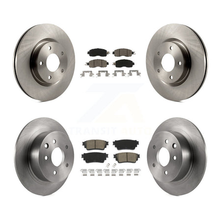 Front Rear Brake Rotors Ceramic Pad Kit For 19-20 Nissan Altima With Manual Parking K8C-103094