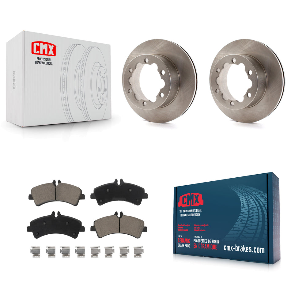 Rear Disc Brake Rotors Ceramic Pad Kit For Sprinter 3500 Mercedes-Benz Dodge Freightliner K8C-103099
