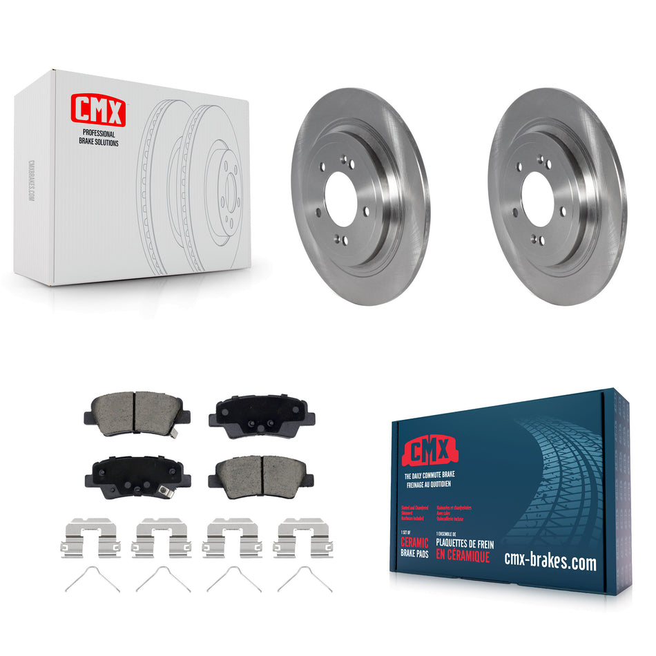 Rear Disc Brake Rotors And Ceramic Pads Kit For Kia Sportage Hyundai Tucson Nexo K8C-103101