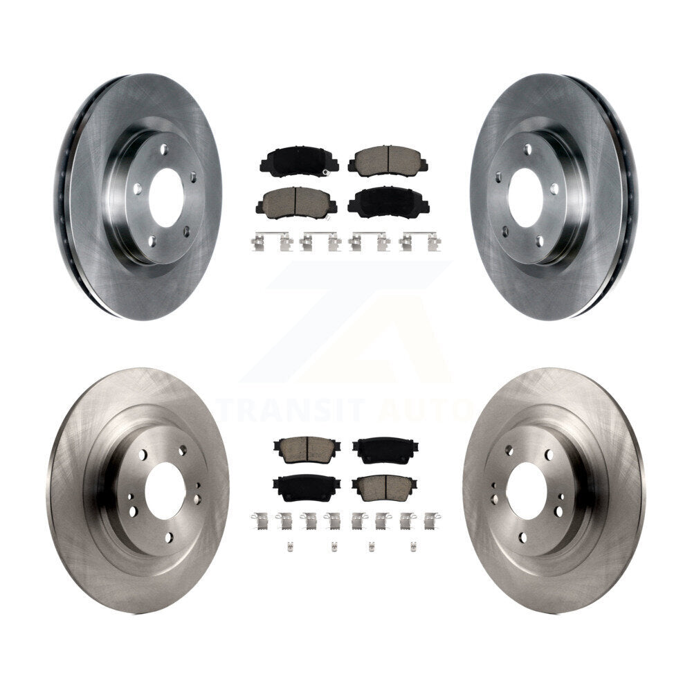 Front Rear Disc Brake Rotors And Ceramic Pads Kit For Mitsubishi Eclipse Cross K8C-103105