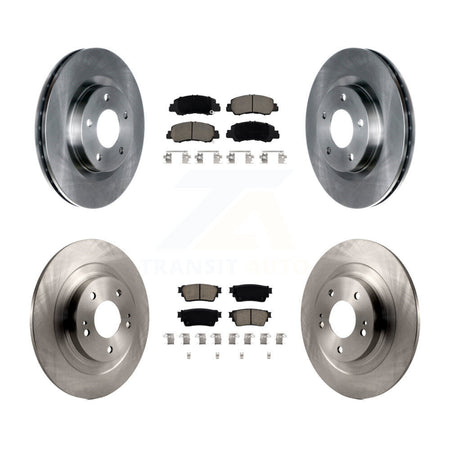 Front Rear Disc Brake Rotors And Ceramic Pads Kit For Mitsubishi Eclipse Cross K8C-103105