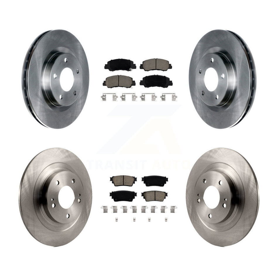 Front Rear Disc Brake Rotors And Ceramic Pads Kit For Mitsubishi Eclipse Cross K8C-103105