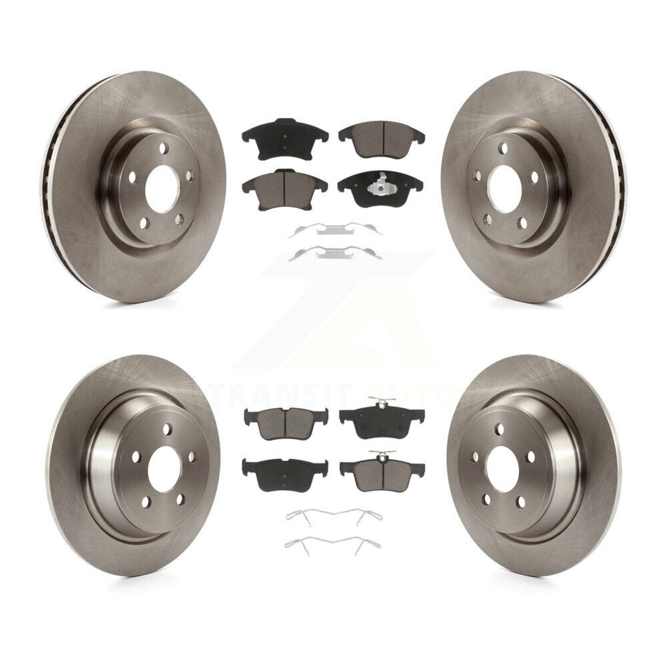 Front Rear Disc Brake Rotors And Ceramic Pads Kit For 2019-2020 Ford Police Responder Hybrid SSV Plug-In K8C-103113