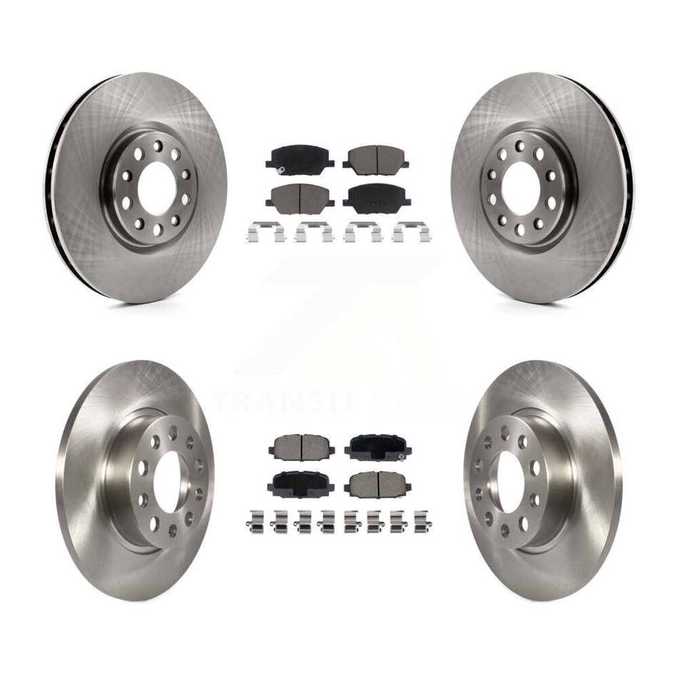 Front Rear Disc Brake Rotors And Ceramic Pads Kit For Jeep Compass K8C-103116