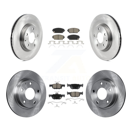Front Rear Disc Brake Rotors And Ceramic Pads Kit For Mazda 3 Sport AWD K8C-103120