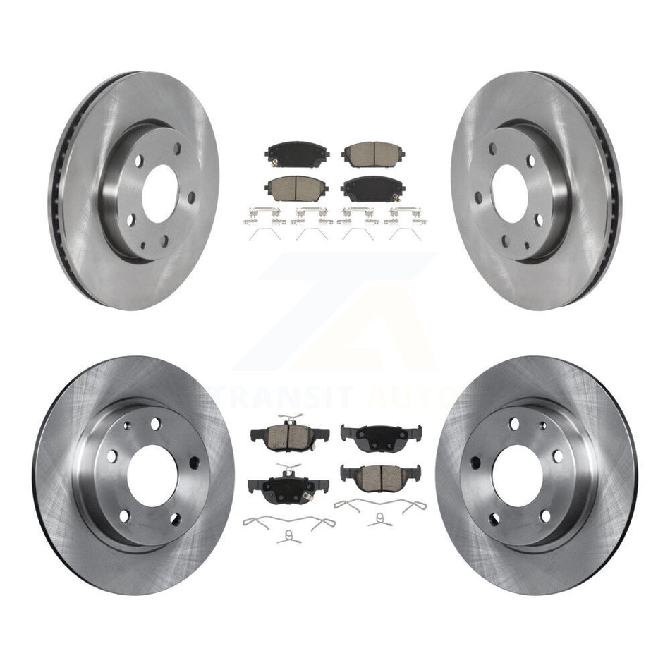 Front Rear Disc Brake Rotors And Ceramic Pads Kit For Mazda 3 Sport FWD K8C-103121