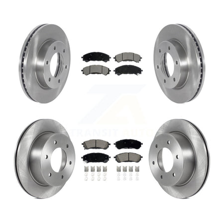 Front Rear Disc Brake Rotors And Ceramic Pads Kit For 2019-2023 Ford Ranger K8C-103122