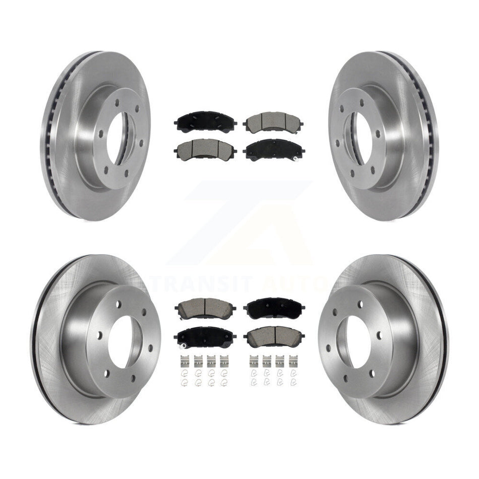 Front Rear Disc Brake Rotors And Ceramic Pads Kit For 2019-2023 Ford Ranger K8C-103122