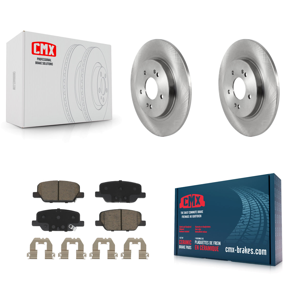 Rear Disc Brake Rotors And Ceramic Pads Kit For Hyundai Palisade Santa Fe Kia Telluride K8C-103123