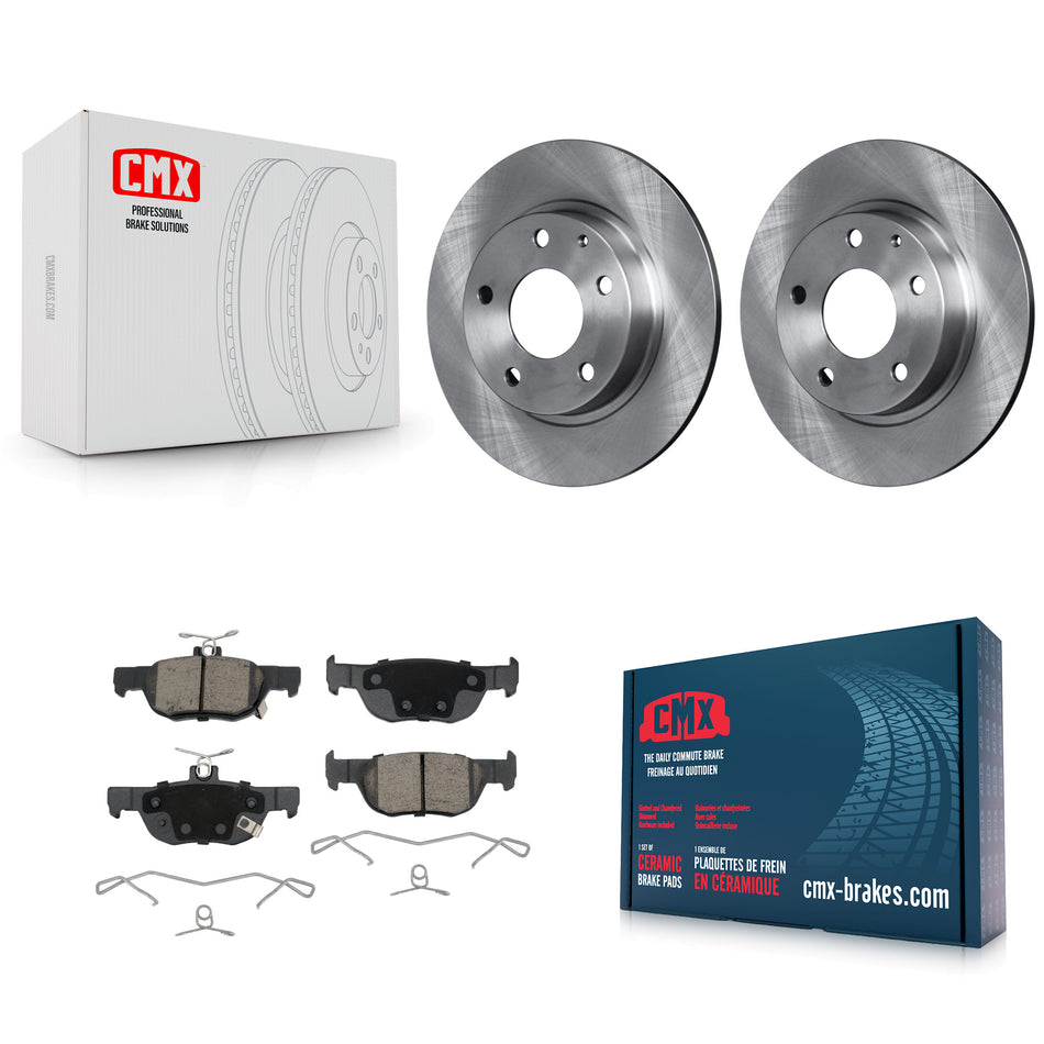 Rear Disc Brake Rotors And Ceramic Pads Kit For Mazda 3 CX-30 Sport K8C-103124