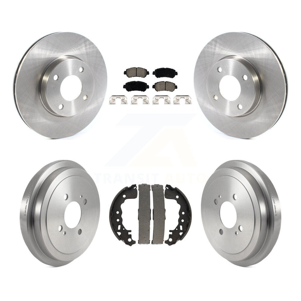 Front Rear Disc Brake Rotors Ceramic Pads And Drum Kit For Nissan Kicks Versa K8C-103127