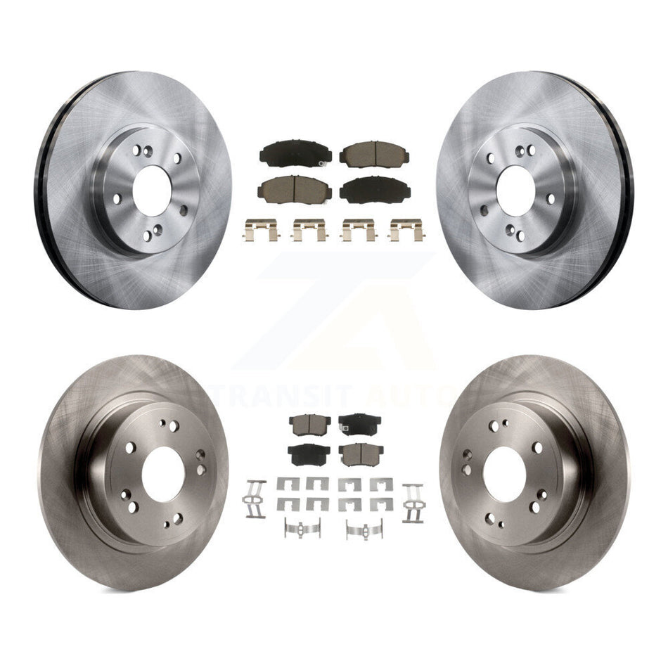 Front Rear Disc Brake Rotors And Ceramic Pads Kit For 2006-2007 Honda Accord Hybrid with 3.0L K8C-103136