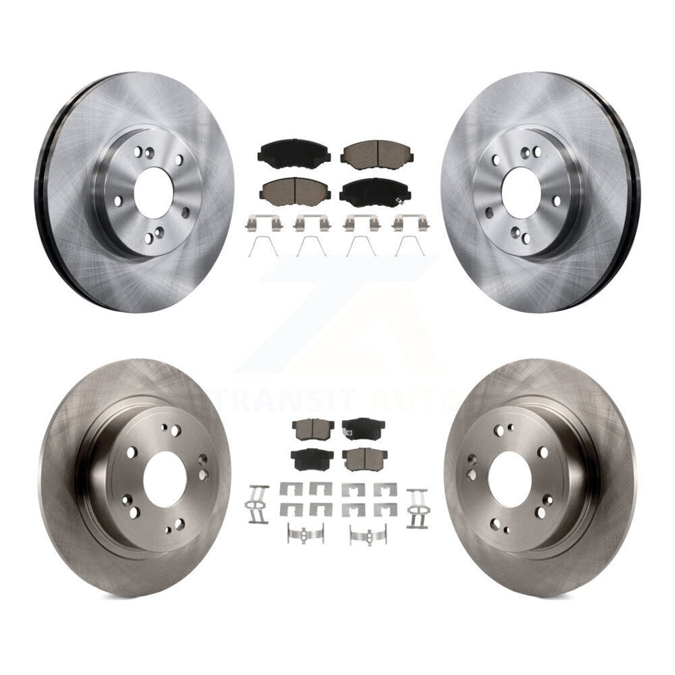 Front Rear Disc Brake Rotors And Ceramic Pads Kit For 2005 Honda Accord Hybrid with 3.0L K8C-103137