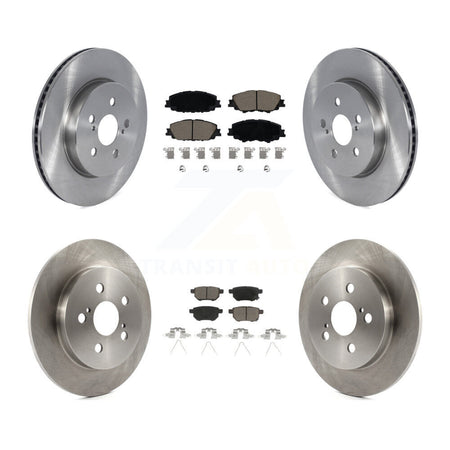 Front Rear Disc Brake Rotors And Ceramic Pad Kit For 2020-2022 Toyota Corolla Prius Prime K8C-103138