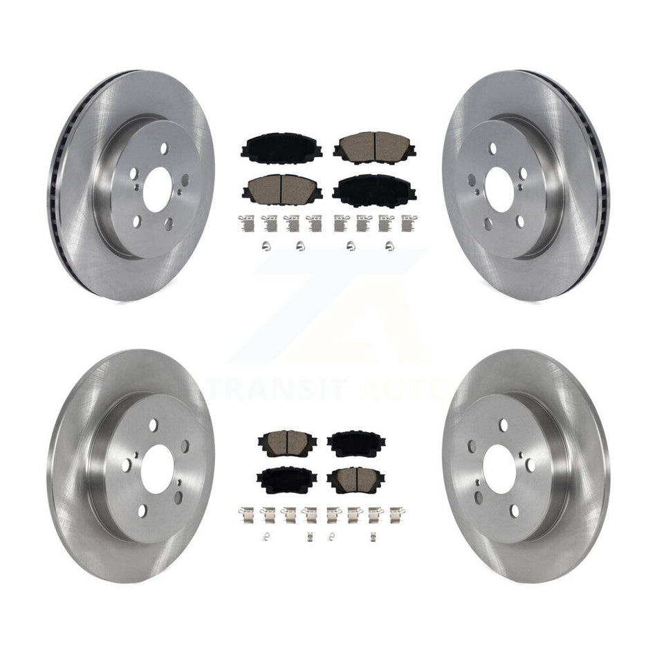 Front Rear Disc Brake Rotors And Ceramic Pads Kit For Toyota Corolla K8C-103139