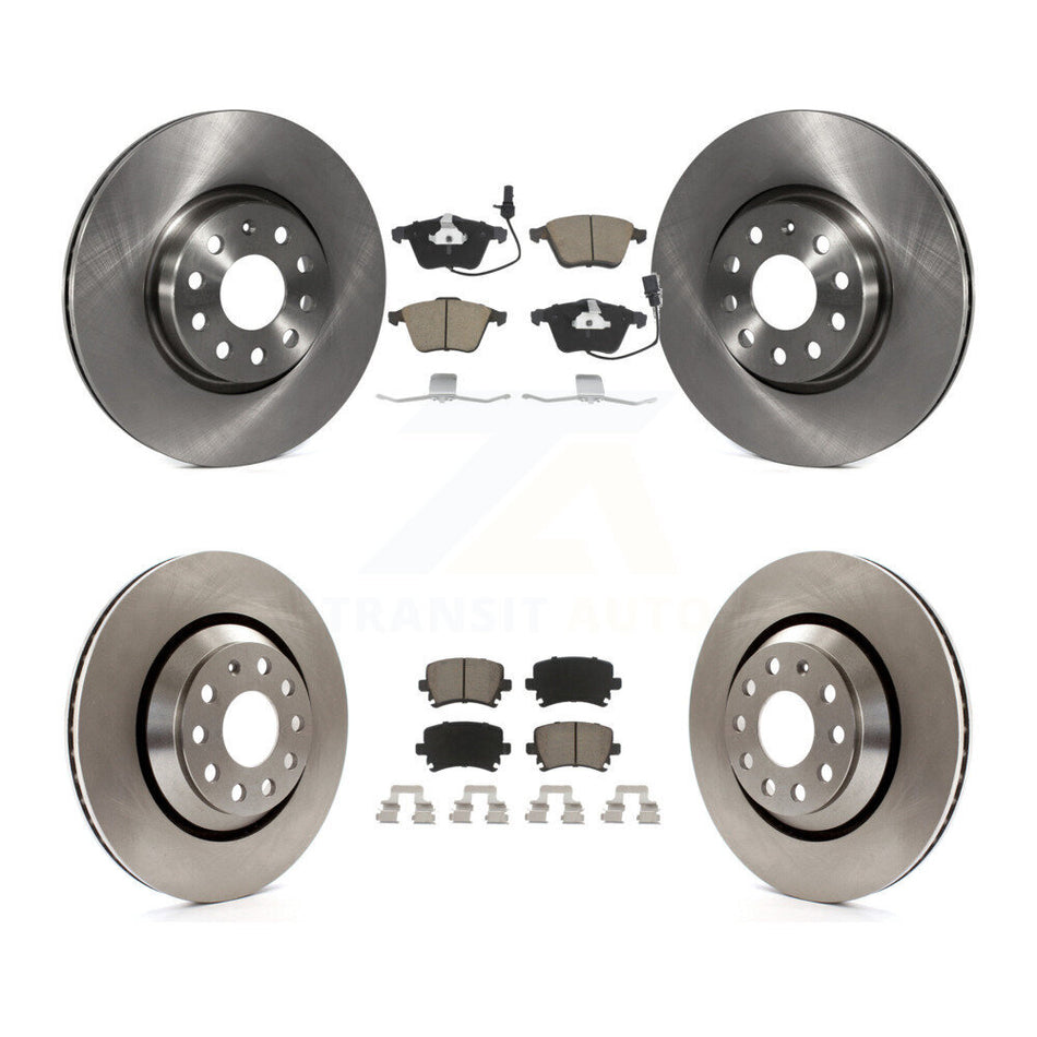 Front Rear Disc Brake Rotors And Ceramic Pads Kit For Volkswagen CC K8C-103140