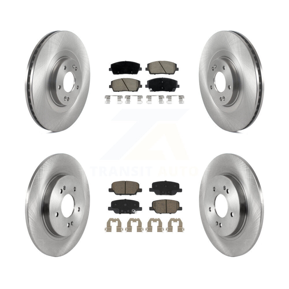 Front Rear Disc Brake Rotors And Ceramic Pads Kit For Hyundai Palisade Kia Telluride K8C-103142