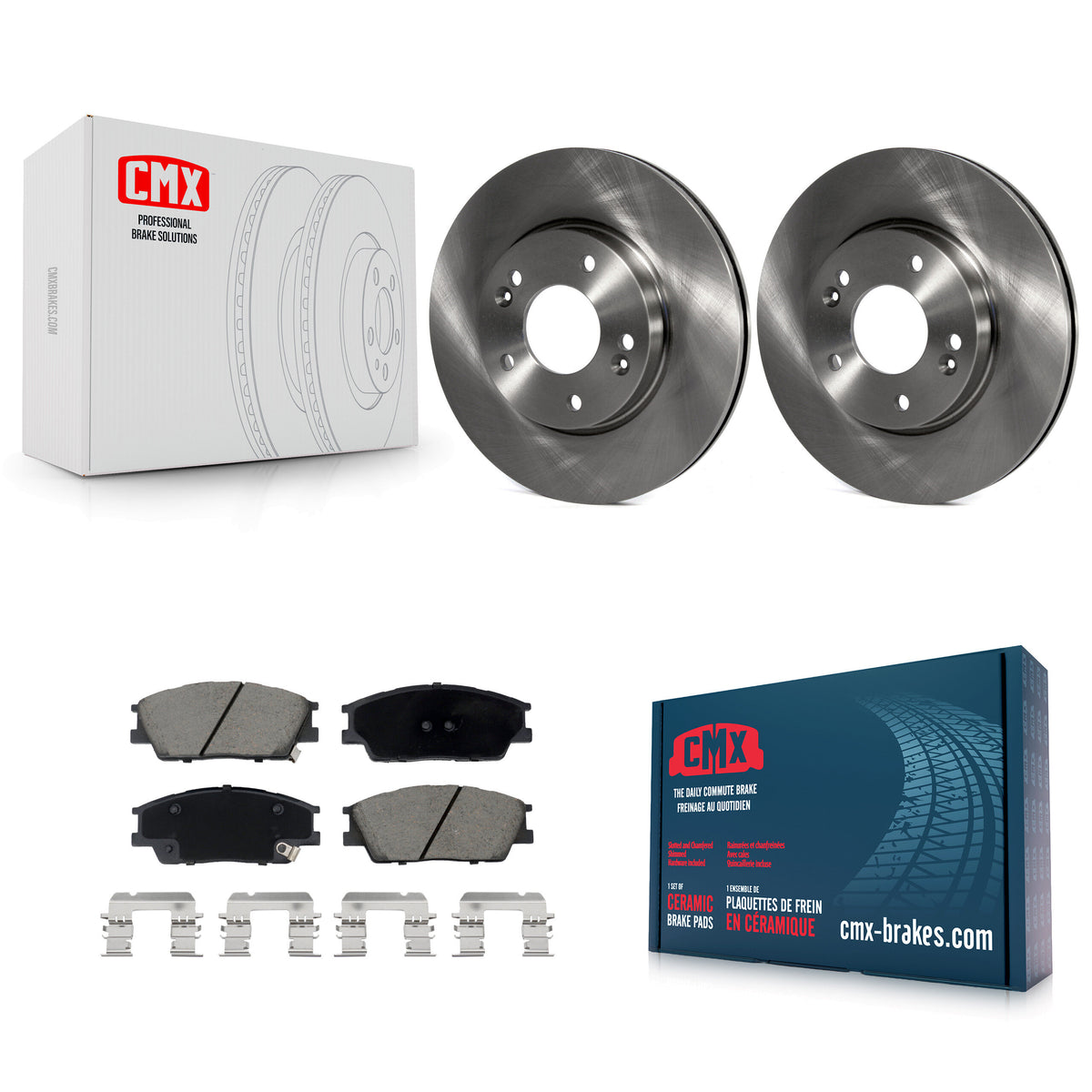 Front Disc Brake Rotors And Ceramic Pads Kit For Hyundai Venue Kia Soul K8C-103154