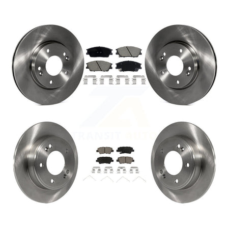 Front Rear Disc Brake Rotors And Ceramic Pads Kit For Hyundai Venue Kia Soul K8C-103171