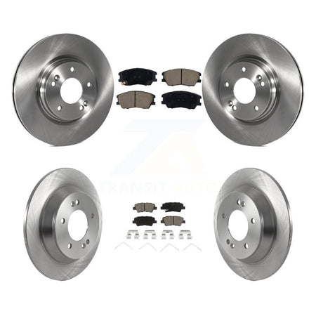 Front Rear Disc Brake Rotor Ceramic Pad Kit For 2020-2022 Kia Soul 1.6L with Turbocharged K8C-103172
