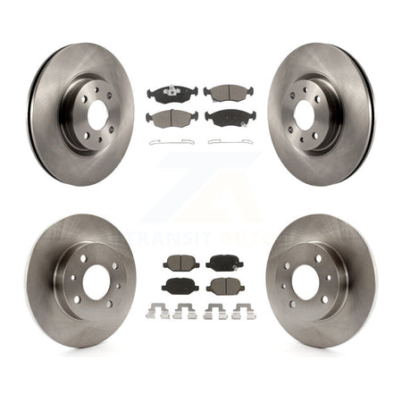 Front Rear Disc Brake Rotors And Ceramic Pads Kit For Fiat 500 K8C-103173