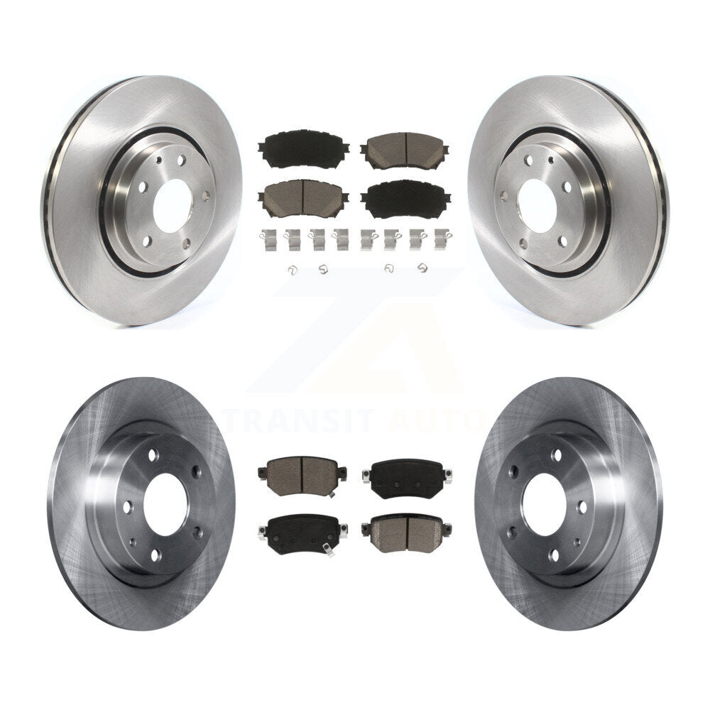 Front Rear Disc Brake Rotors And Ceramic Pads Kit For 2021 Mazda 6 Turbocharged K8C-103174