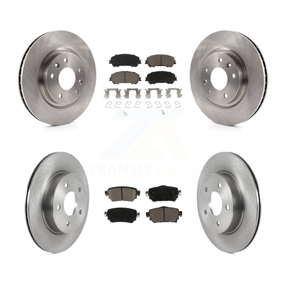 Front Rear Disc Brake Rotors And Ceramic Pads Kit For Nissan Rogue Sport Qashqai K8C-103176