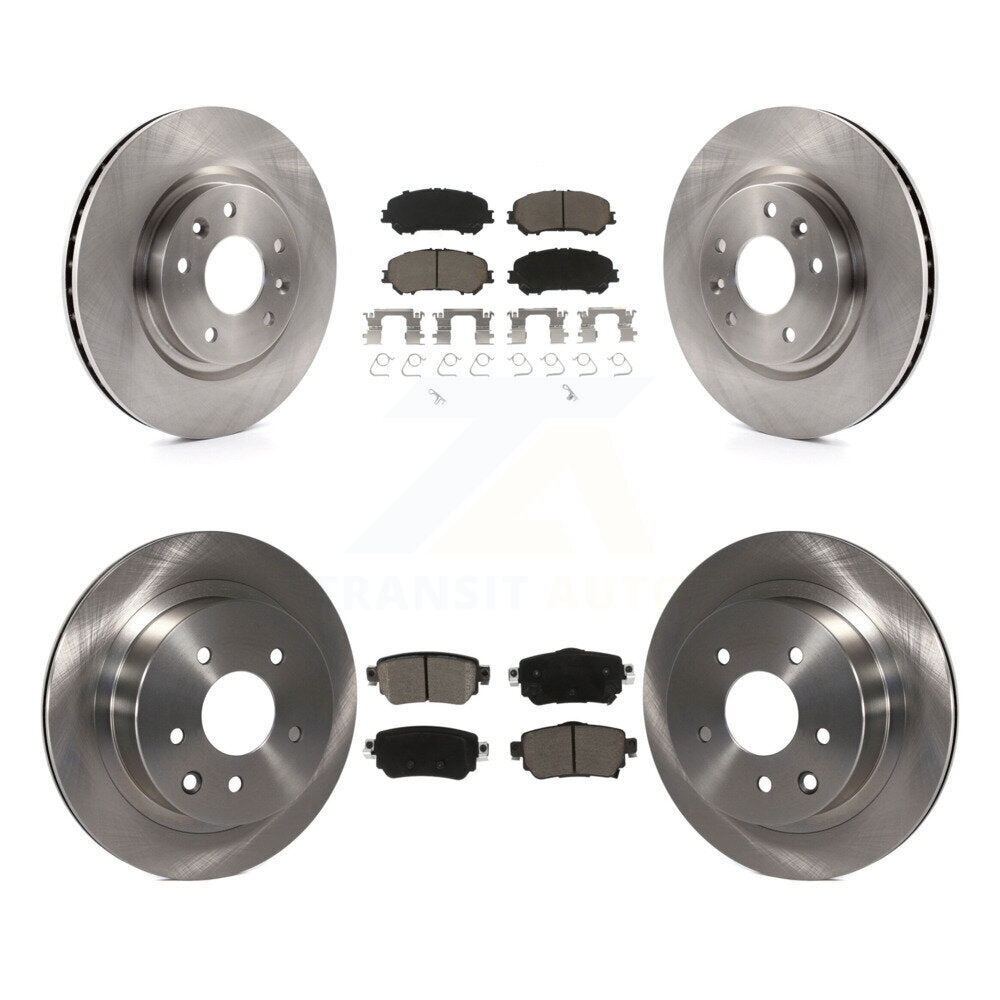 Front Rear Brake Rotor Ceramic Pad Kit For Nissan Rogue Sport With Electric Parking K8C-103177