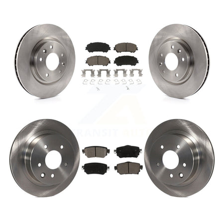 Front Rear Brake Rotor Ceramic Pad Kit For Nissan Rogue Sport With Electric Parking K8C-103177