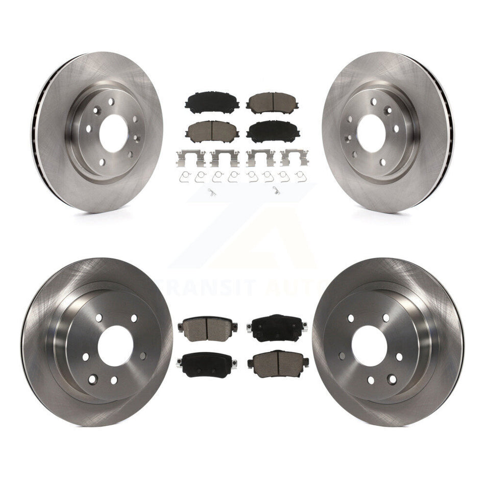 Front Rear Brake Rotor Ceramic Pad Kit For Nissan Rogue Sport With Electric Parking K8C-103177
